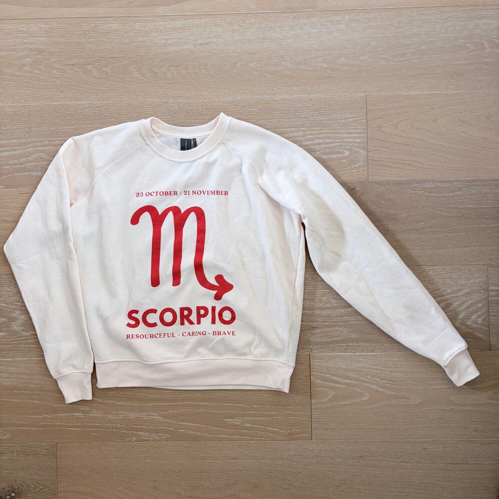 Anthropologie Zodiac Scorpio Sweatshirt XS NEW - Picture 3 of 7